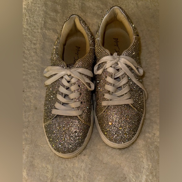 Platform rhinestone sneakers - Picture 1 of 6